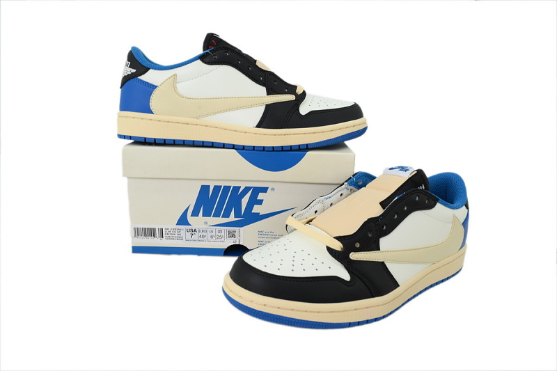 【AA1TA】闪电倒钩 乔丹1代低帮 DM7866-140 Fragment Design x Travis Scott x Air Jordan 1 Retro Low