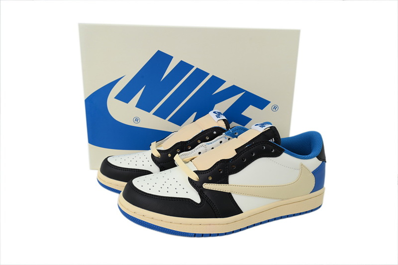 【AA1TA】闪电倒钩 乔丹1代低帮 DM7866-140 Fragment Design x Travis Scott x Air Jordan 1 Retro Low