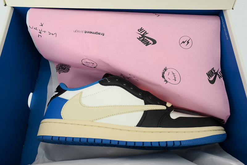【AA1TA】闪电倒钩 乔丹1代低帮 DM7866-140 Fragment Design x Travis Scott x Air Jordan 1 Retro Low