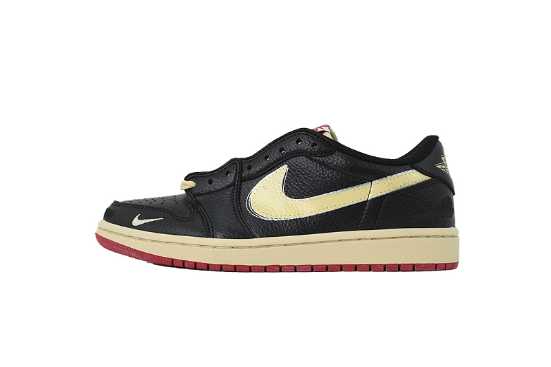 【AA1TA】白黑红 乔丹1代低帮 IB8958-001 Nigel Sylvester x Air Jordan 1 Low OG 'Better With Time'