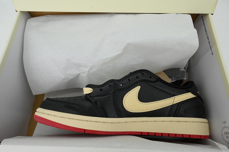 【AA1TA】白黑红 乔丹1代低帮 IB8958-001 Nigel Sylvester x Air Jordan 1 Low OG 'Better With Time'