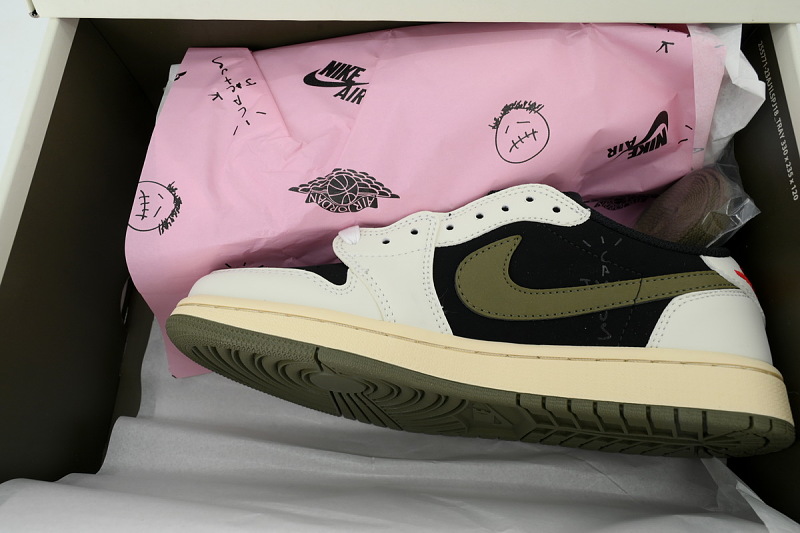 【AA1TA】橄榄绿 乔丹1代低帮 DZ4137-106 Travis Scott x Wmns Air Jordan 1 Retro Low OG SP 'Olive'