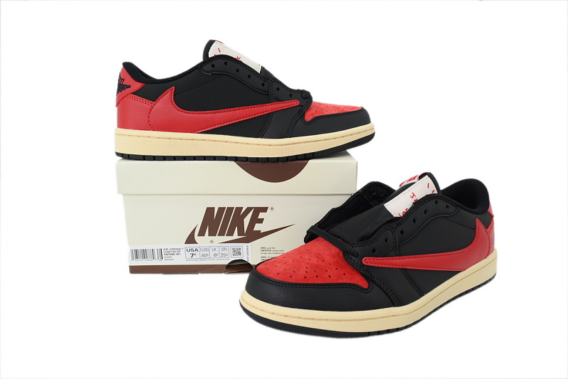 【AA1TA】红黑 乔丹1代低帮 DM7866-061 Travis Scott x Air Jordan 1 Low “Red/Black”