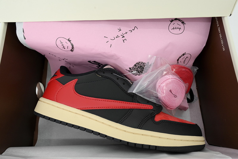 【AA1TA】红黑 乔丹1代低帮 DM7866-061 Travis Scott x Air Jordan 1 Low “Red/Black”