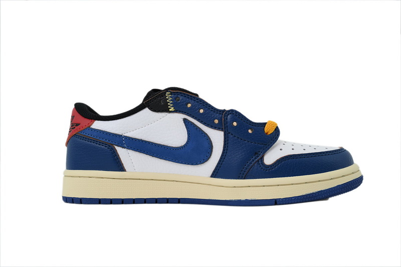 【AA1TA】蓝黑红 乔丹1代低帮 BV1301-146 UNION × Nike Air Jordan 1 Retro Low OG NRG