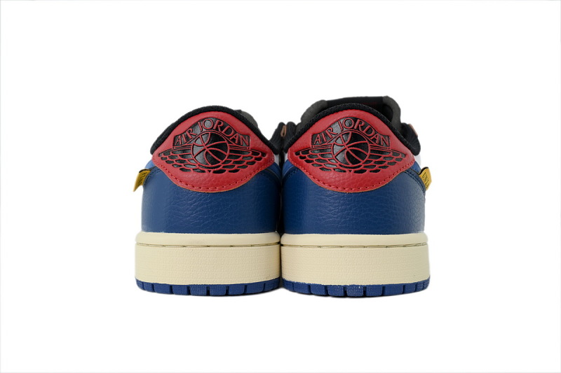 【AA1TA】蓝黑红 乔丹1代低帮 BV1301-146 UNION × Nike Air Jordan 1 Retro Low OG NRG