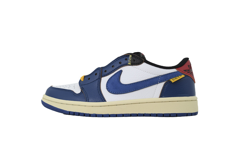 【AA1TA】蓝黑红 乔丹1代低帮 BV1301-146 UNION × Nike Air Jordan 1 Retro Low OG NRG
