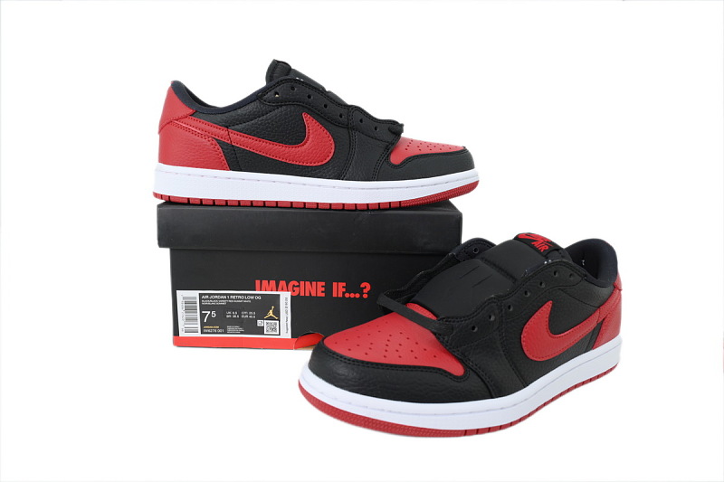 【AA1TA】黑红白 乔丹1代低帮 IW6276-001 Air Jordan 1 Retro Low OG 'Banned' 2026