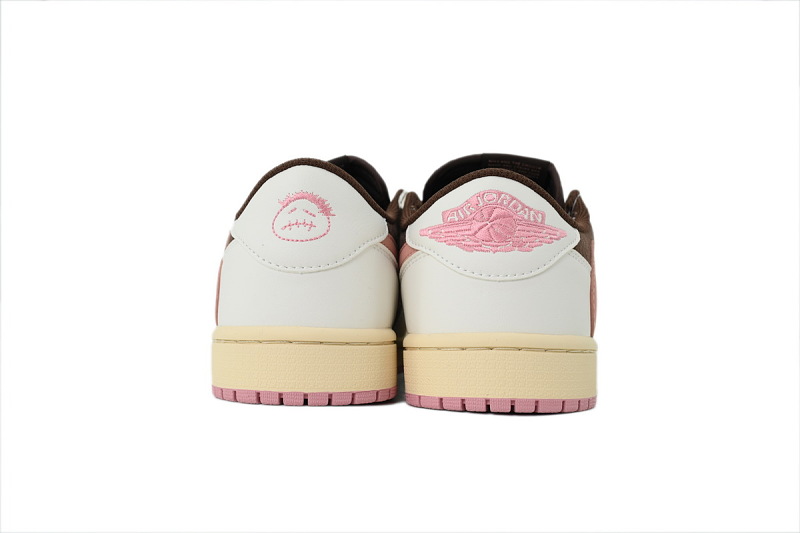 【AA1TA】棕粉 乔丹1代低帮 DZ4137-206 Travis Scott x Air Jordan 1 Low OG “Dark Pony/Pink Oxford”