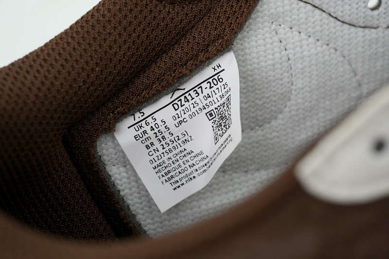 【AA1TA】棕粉 乔丹1代低帮 DZ4137-206 Travis Scott x Air Jordan 1 Low OG “Dark Pony/Pink Oxford”