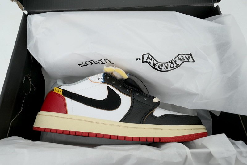 【AA1TA】黑红 乔丹1代低帮 HV8566-106 Union LA x AJ 1 Retro Low Black Toe