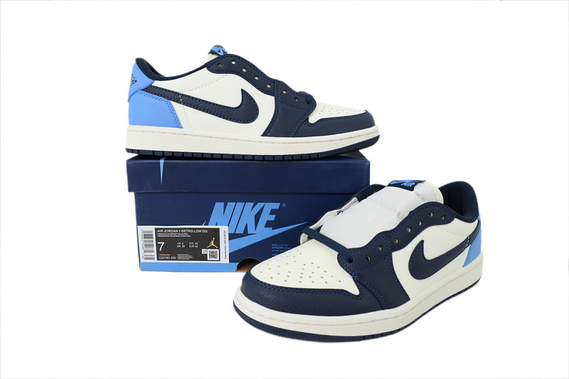 【AA1TA】黑曜石 乔丹1代低帮 CZ0790-400 Air Jordan 1 Retro Low OG 'Obsidian UNC'