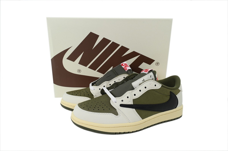 【AA1TA】米绿 乔丹1代低帮 DM7866-200 Travis Scott x Air Jordan 1 Retro Low OG SP 'Reverse Olive /Medium Olive