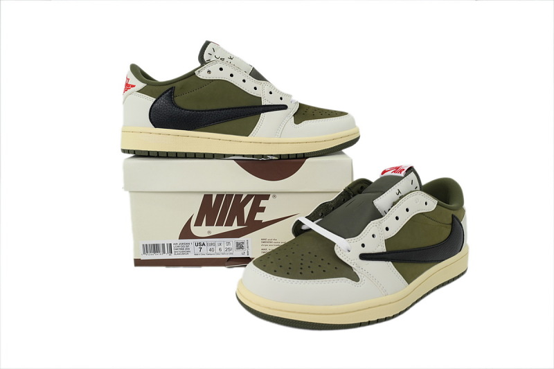 【AA1TA】米绿 乔丹1代低帮 DM7866-200 Travis Scott x Air Jordan 1 Retro Low OG SP 'Reverse Olive /Medium Olive