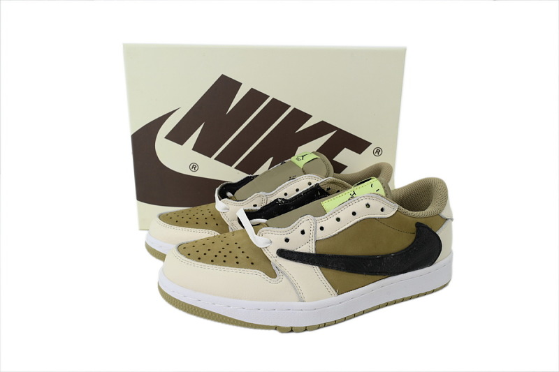 【AA1TA】高尔夫 乔丹1代低帮 FZ3124-200 Travis Scott x Air Jordan 1 Low Golf 'Neutral Olive'
