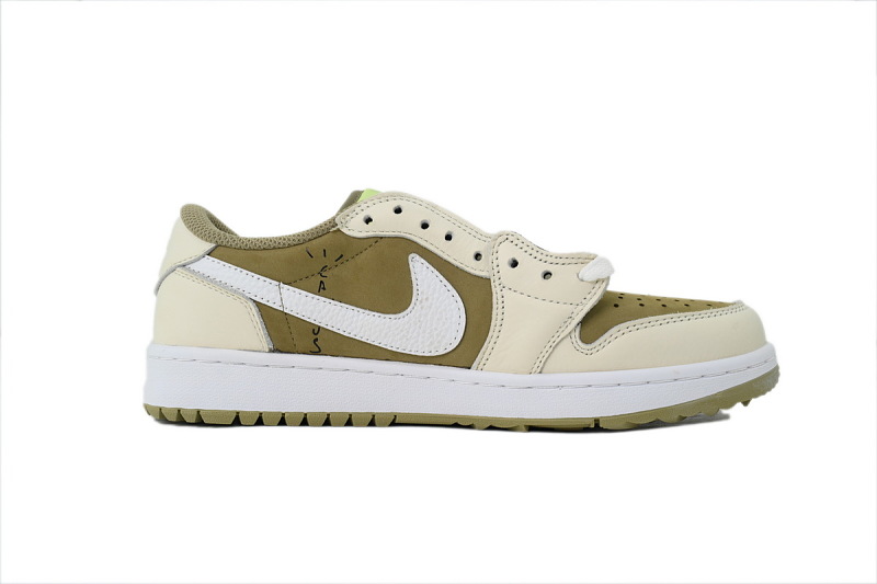 【AA1TA】高尔夫 乔丹1代低帮 FZ3124-200 Travis Scott x Air Jordan 1 Low Golf 'Neutral Olive'