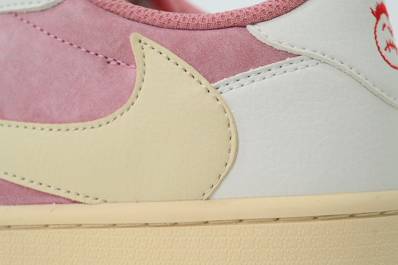 【AA1TA】白粉 乔丹1代低帮 DM7866-600 Travis Scott x Air Jordan 1 Low OG White Pink