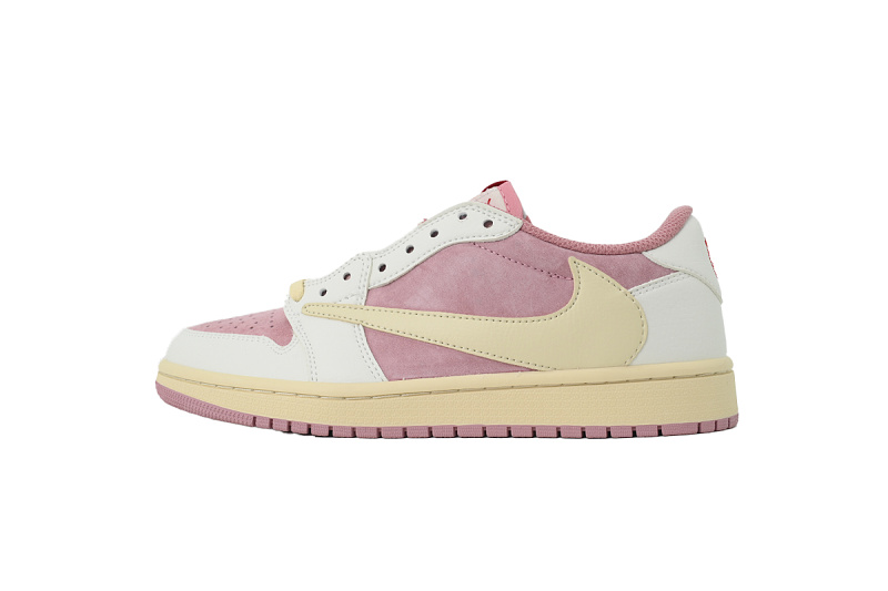 【AA1TA】白粉 乔丹1代低帮 DM7866-600 Travis Scott x Air Jordan 1 Low OG White Pink