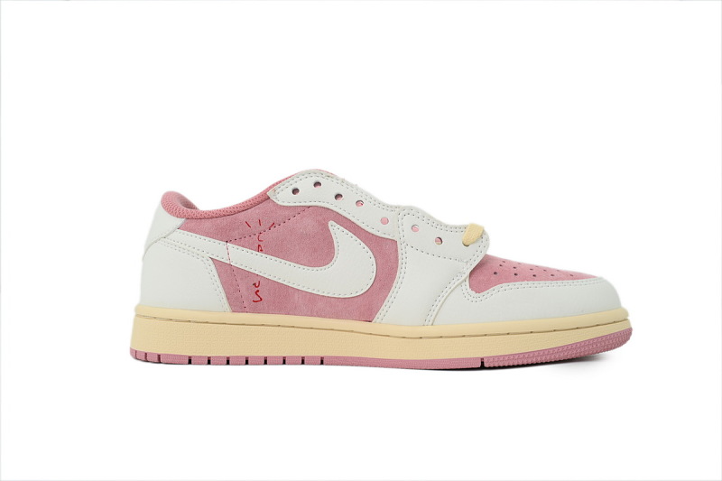 【AA1TA】白粉 乔丹1代低帮 DM7866-600 Travis Scott x Air Jordan 1 Low OG White Pink