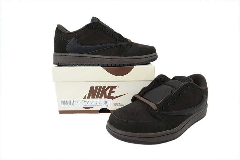 【AA1TA】黑棕 乔丹1代低帮 DM7866-202 Travis Scott x Air Jordan 1 Retro Low OG SP 'Velvet Brown'