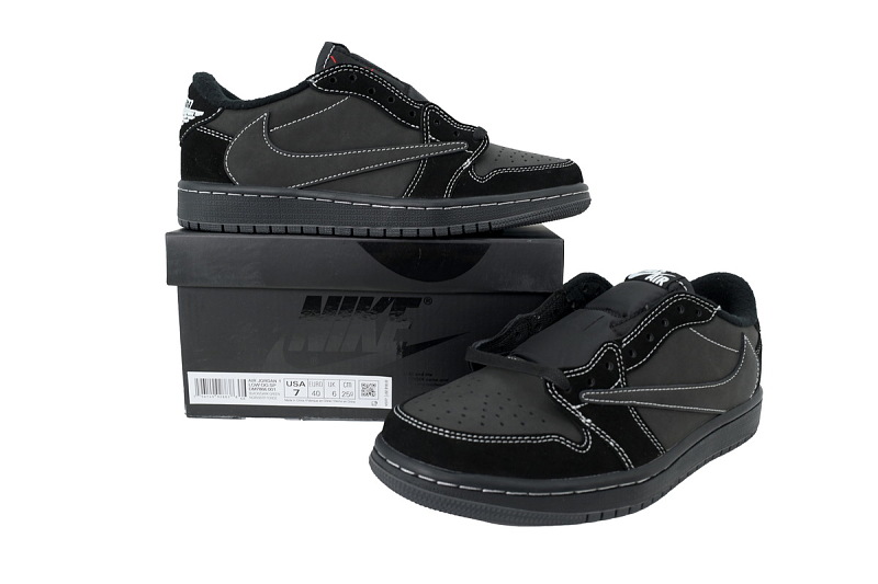 【AA1TA】黑武士 乔丹1代低帮 DM7866-001 Travis Scott x Air Jordan 1 Retro Low OG SP 'Black Phantom'