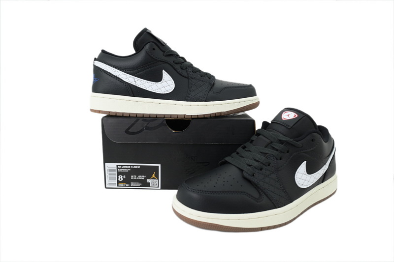 【AA1AQ】黑白方格勾 乔丹1代低帮 IO2047-001 Air Jordan 1 Low SE 'Off-Noir'
