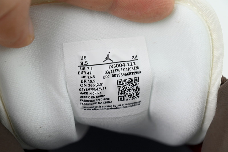 【AA1AQ】酒红棕色 乔丹1代低帮 IX5004-121 Air Jordan 1 Low SE 'Sail Baroque Brown Team Red'