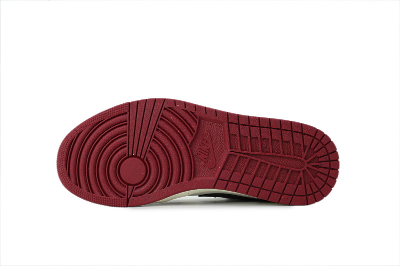 【AA1AQ】酒红棕色 乔丹1代低帮 IX5004-121 Air Jordan 1 Low SE 'Sail Baroque Brown Team Red'