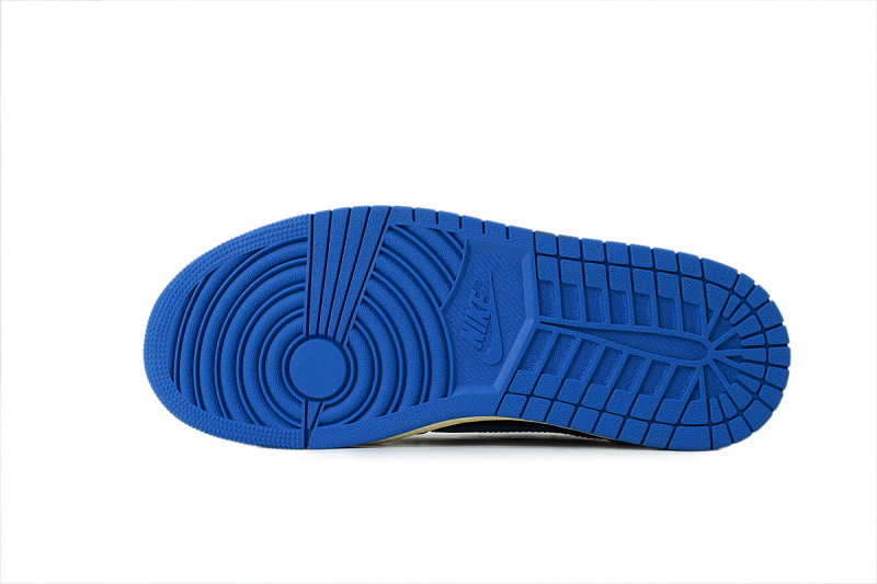 【BA9ZY】闪电3.0黑蓝 ZY版乔丹1代低帮 DM7866-014 FRAGMENT x Travis Scott x Air Jordan 1 Retro Low OG 'Black Blue'