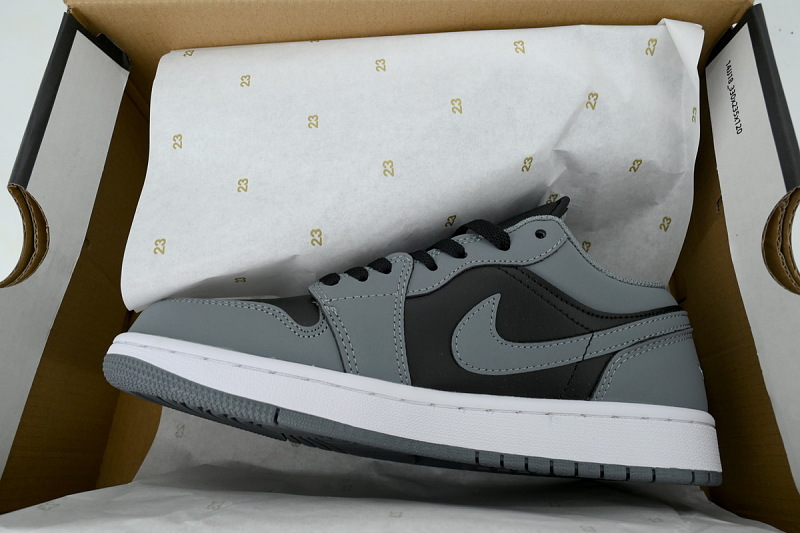 【AA1AQ】黑青灰 乔丹1代低帮 IU7550-065 Air Jordan 1 Low 'Cool Grey Black'