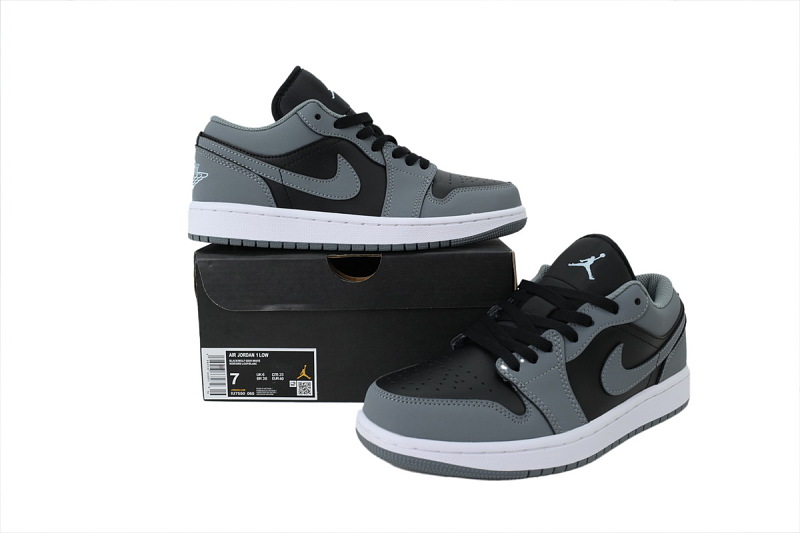 【AA1AQ】黑青灰 乔丹1代低帮 IU7550-065 Air Jordan 1 Low 'Cool Grey Black'