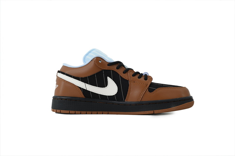 【AA1AQ】条纹深棕 乔丹1代低帮 IR7560-010 Air Jordan Low SE 'Black Light British Tan'