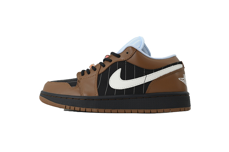 【AA1AQ】条纹深棕 乔丹1代低帮 IR7560-010 Air Jordan Low SE 'Black Light British Tan'