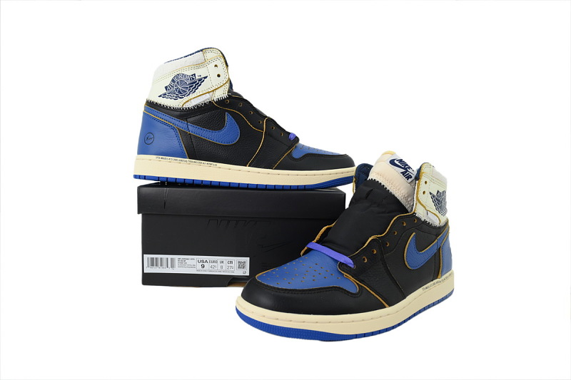 【DA0OG】UN白闪电 OG版乔丹1代篮球鞋IO7847-001Fragment DesignxUnion LA x Air Jordan 1 Retro High OG'Sport Royal'
