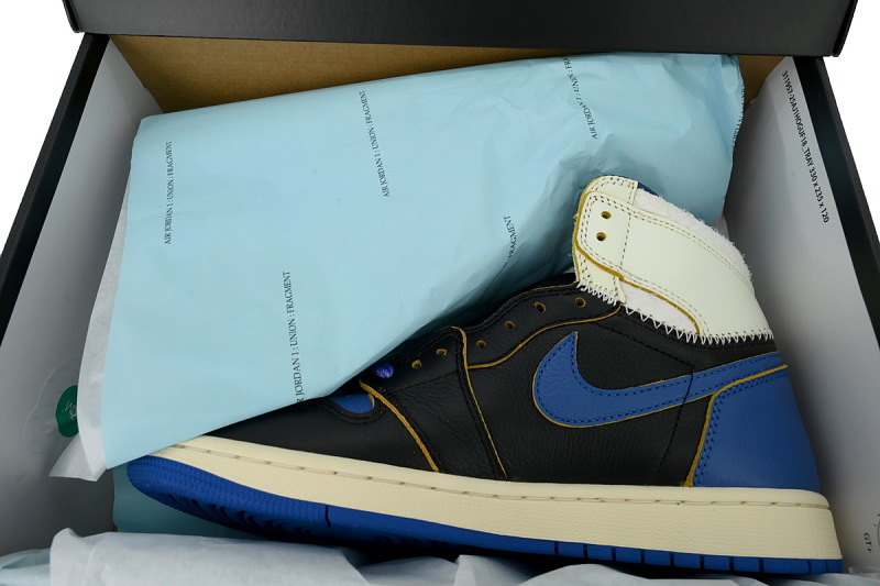 【DA0OG】UN白闪电 OG版乔丹1代篮球鞋IO7847-001Fragment DesignxUnion LA x Air Jordan 1 Retro High OG'Sport Royal'
