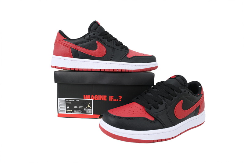 【AA1XH】低OG禁穿 乔丹1代低帮 HQ6998-001 Air Jordan 1 Retro Low OG 'Banned'