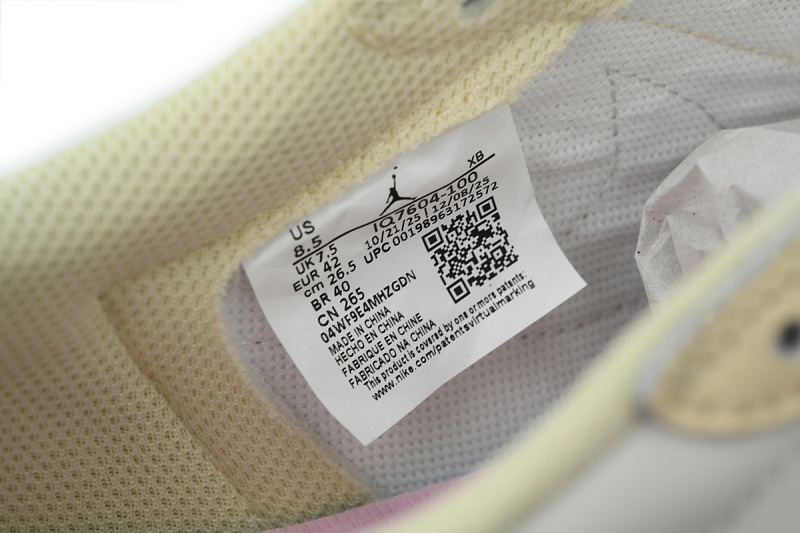 【CA1RN】浅粉倒钩 RN版乔丹1代低帮 IQ7604-100 Travis Scott x Air Jordan 1 Retro Low OG 'Muslin Pink'