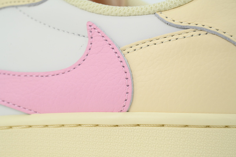 【CA1RN】浅粉倒钩 RN版乔丹1代低帮 IQ7604-100 Travis Scott x Air Jordan 1 Retro Low OG 'Muslin Pink'