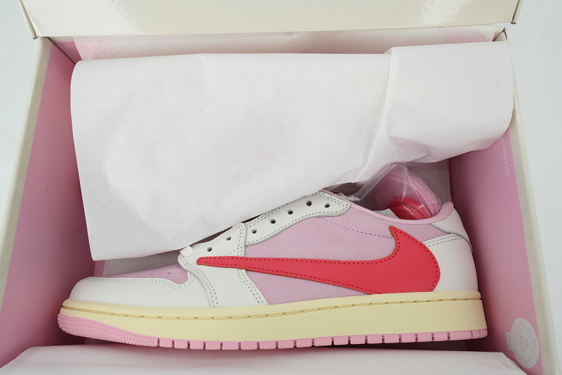 yupoo_319859_5720e44f.jpg 【CA1RN】热粉倒钩 RN版乔丹1代低帮 IQ7604-101 Travis Scott x Air Jordan 1 Retro Low OG 'Sail Tropical Pink'