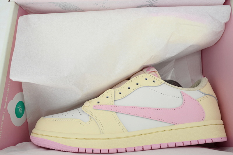 yupoo_319889_f366f199.jpg 【BA9ZY】米黄粉 ZY版乔丹1代低帮 IQ7604-100 Travis Scott x Air Jordan 1 Retro Low OG 'Muslin Pink'