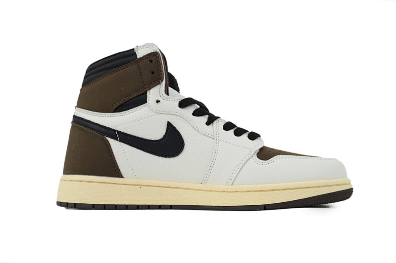 【BA7XH】倒钩联名 乔丹1代复古篮球鞋 CD4487-001  Travis Scott x Air Jordan 1 Retro High OG 'Mocha'