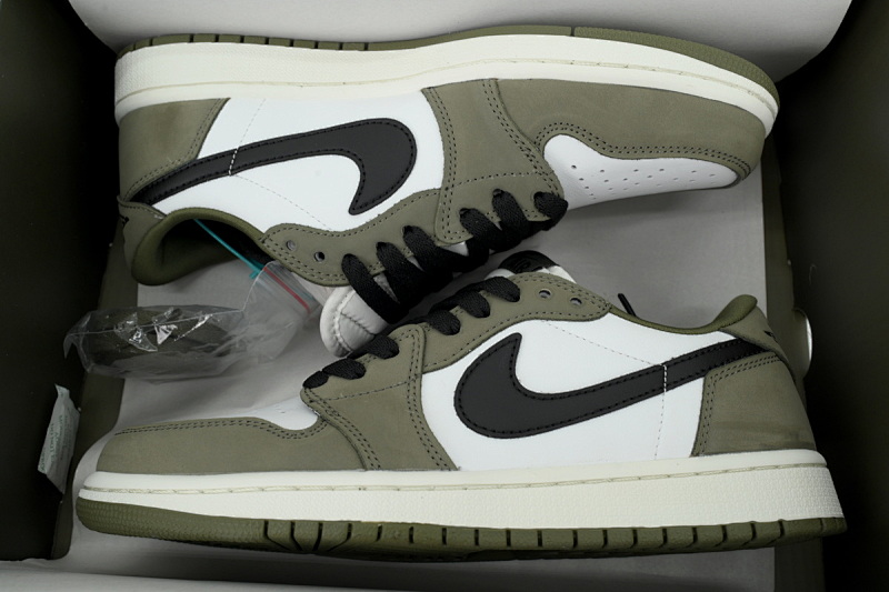 【AA1XH】A中橄榄绿 乔丹1代低帮 HQ6998-200 Air Jordan 1 Retro Low OG 'Medium Olive'