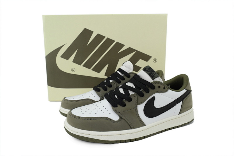 【AA1XH】A中橄榄绿 乔丹1代低帮 HQ6998-200 Air Jordan 1 Retro Low OG 'Medium Olive'