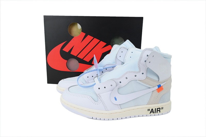 【EA5OG】复刻白联名 OG版乔丹1代低帮 AA3834-100 Off-White x Air Jordan 1 Retro High OG 'Alaska'