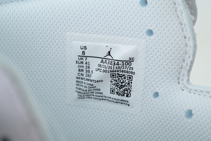 【EA5OG】复刻白联名 OG版乔丹1代低帮 AA3834-100 Off-White x Air Jordan 1 Retro High OG 'Alaska'