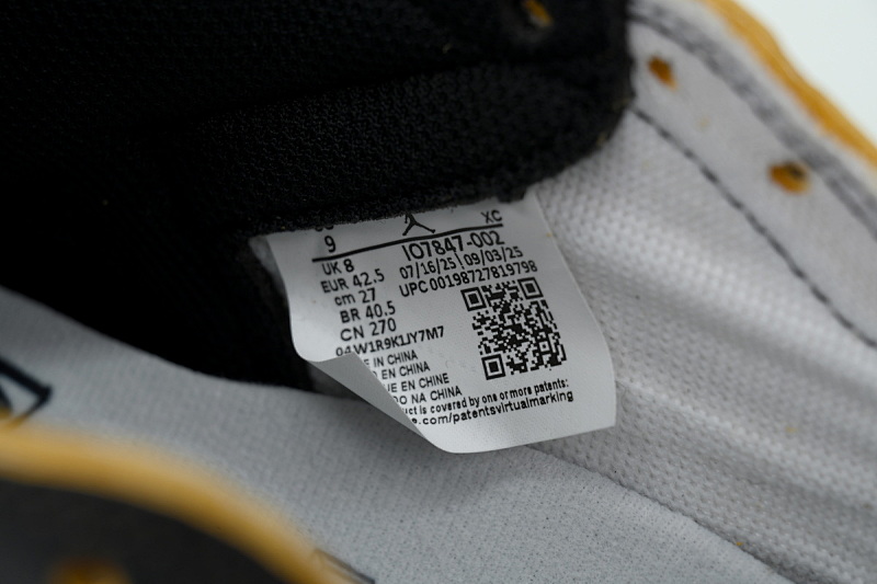 【EA7LR】闪电UN LJR版本乔丹1代  IO7847-002 Union LA x Air Jordan 1 Retro Lightning UN