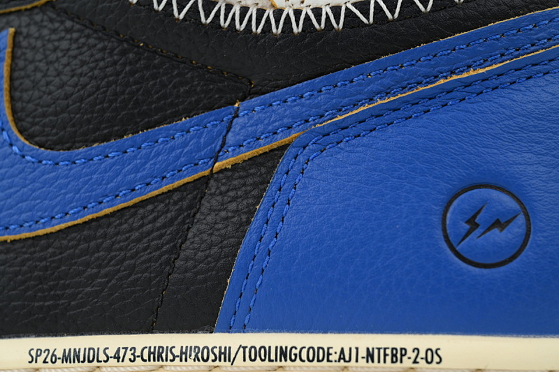【EA7LR】闪电UN黑蓝 LJR版本乔丹1代 IO7847-001 Fragment Design x Union LA x Air Jordan 1 Retro High OG 'Sport Ro