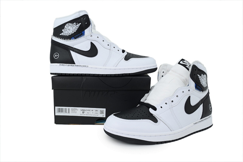【EA7LR】闪电UN黑白 LJR版本乔丹1代 II7282-100 Union LA x Air Jordan 1 Retro Lightning UN Black And White