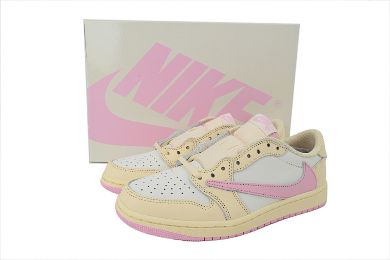 【DA7OG】粉低勾 OG版乔丹1代低帮 IQ7604-100 Travis Scott x Air Jordan 1 Retro Low OG 'Muslin Pink'