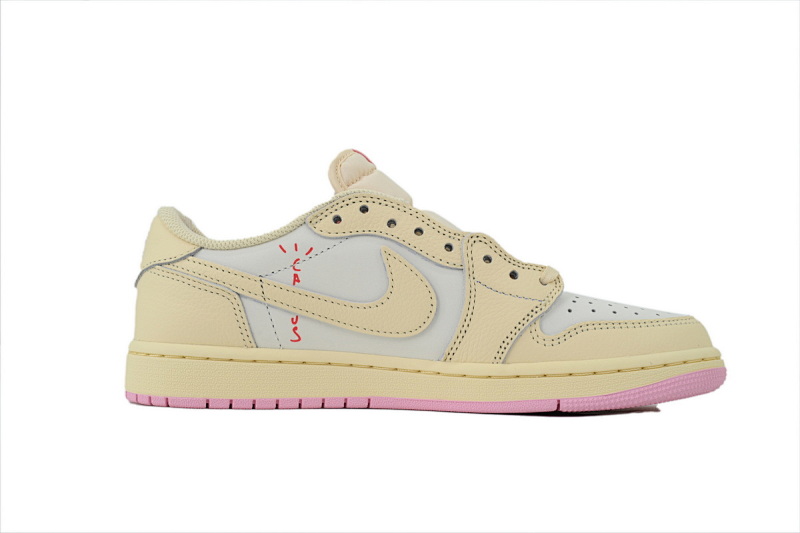 【DA7OG】粉低勾 OG版乔丹1代低帮 IQ7604-100 Travis Scott x Air Jordan 1 Retro Low OG 'Muslin Pink'